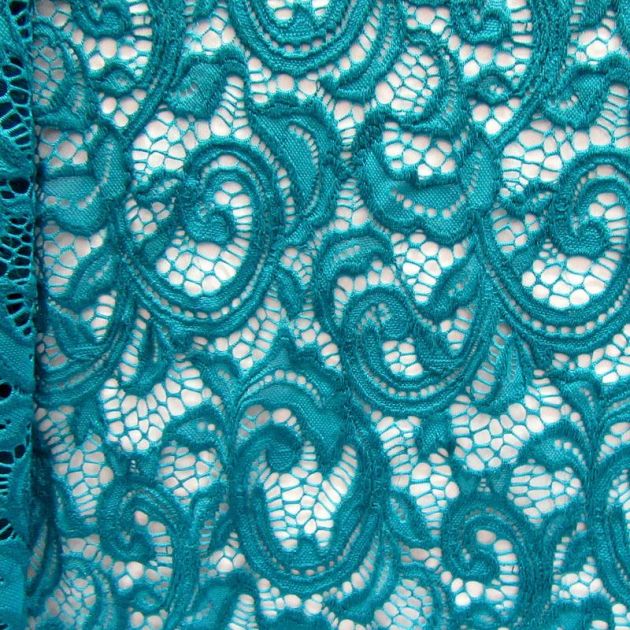 Stretch Paisley Lace Fabric - LG50163