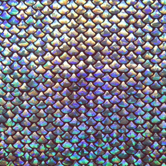 Holographic Small Mermaid Spandex Fabric