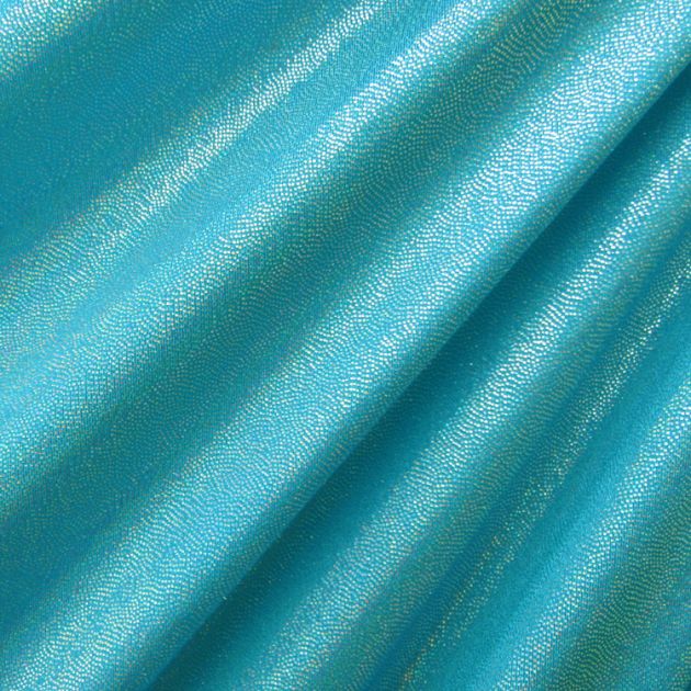 Solid Color Mirror Dot Foil Spandex Fabric
