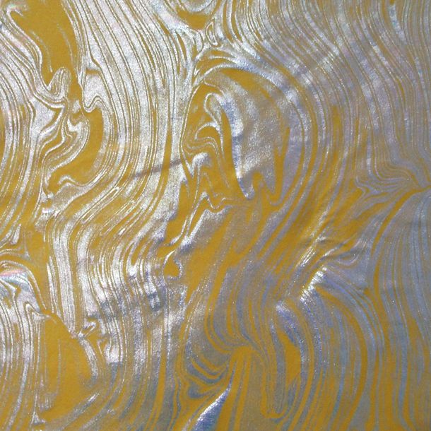 Holographic Metallic Magma Spandex Fabric