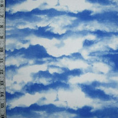 Cloudy Mesh Fabric with Unique Patterned Prints