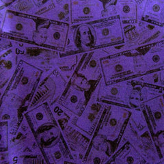 Premium Cotton Fabric with Money Print Pattern