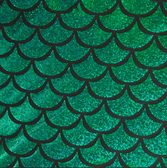 Holographic Mermaid Scale Spandex Fabric