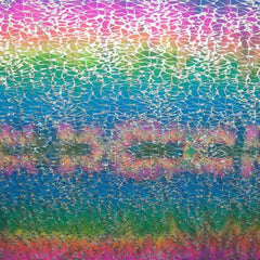 Holographic Ombre Web Pattern Spandex Fabric