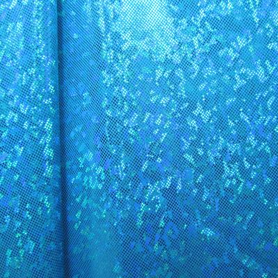Solid Color Holographic Shattered Glass Spandex Fabric