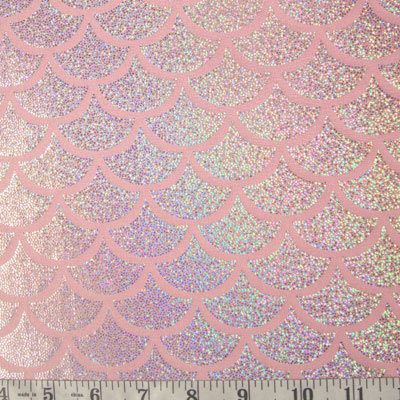 Holographic Mermaid Scale Spandex Fabric - SDK121013D