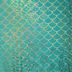 Holographic Fish Scale Spandex Fabric