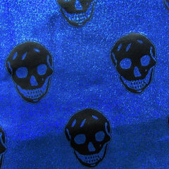 Holographic Skulls Pattern Spandex Fabric