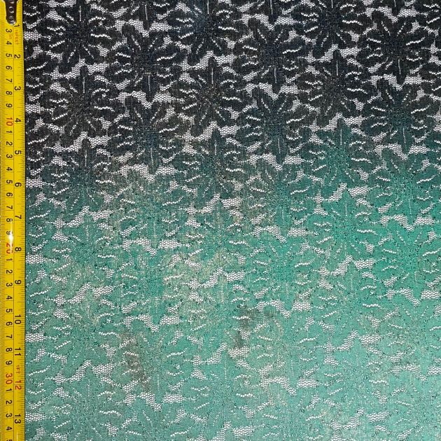 Premium Ombre Lace Fabric with Gradient Detail
