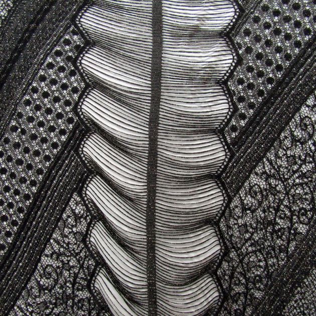 Intricate Floral Embroidered Lace Fabric