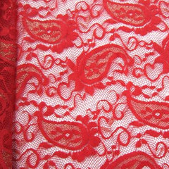 Stretch Paisley Lace Fabric