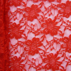 Premium Floral Stretch Lace Fabric