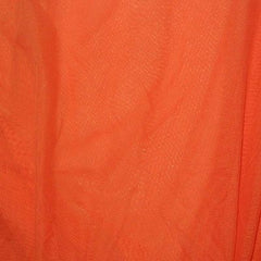 Solid Orange Nylon Mesh Fabric (Sheer Mesh)