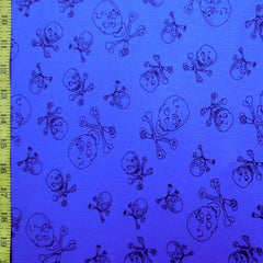Premium Skull Print Mesh Fabric