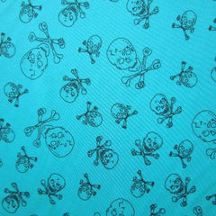 Premium Skull Print Mesh Fabric