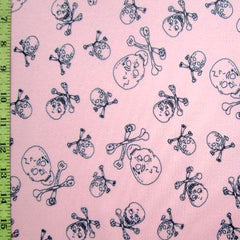 Premium Skull Print Mesh Fabric