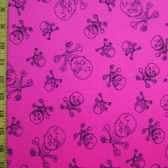 Premium Skull Print Mesh Fabric