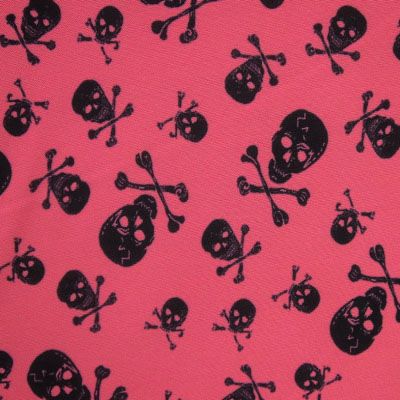 Premium Skull Print Mesh Fabric