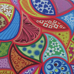 Premium Printed Mesh Fabric with Unique Geometric Patterns