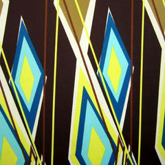 Rhombus Rhombus Shape Print Spandex Fabric