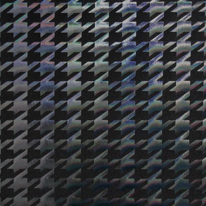 Holographic Houndstooth Spandex Fabric