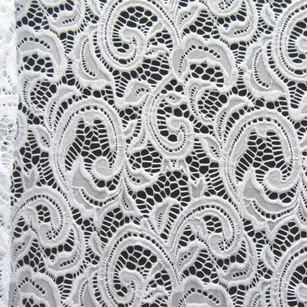 Stretch Paisley Lace Fabric - LG50163