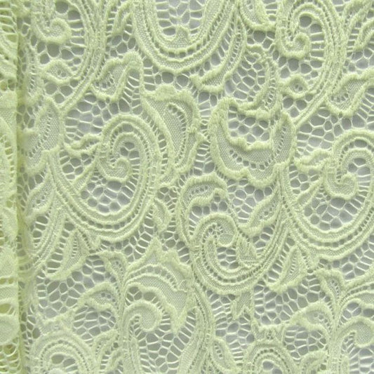 Stretch Paisley Lace Fabric - LG50163