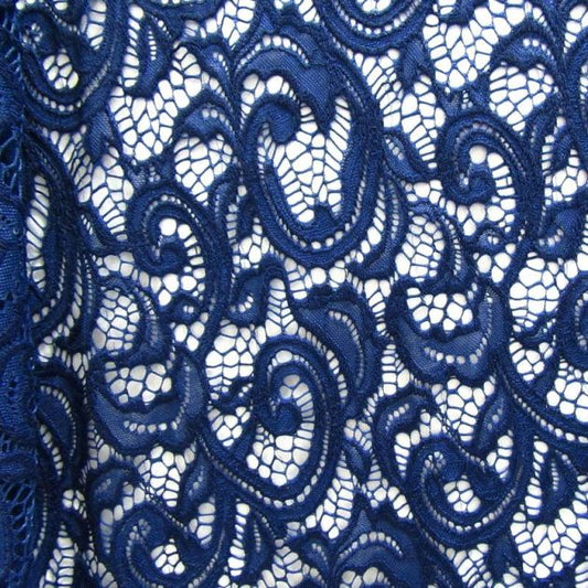 Stretch Paisley Lace Fabric - LG50163
