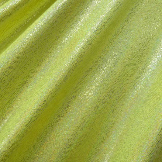 Solid Color Mirror Dot Foil Spandex Fabric