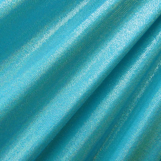Solid Color Mirror Dot Foil Spandex Fabric