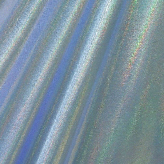 Solid Color Mirror Dot Foil Spandex Fabric