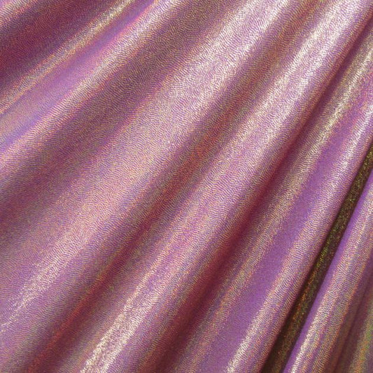 Solid Color Mirror Dot Foil Spandex Fabric