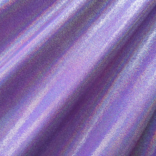 Solid Color Mirror Dot Foil Spandex Fabric