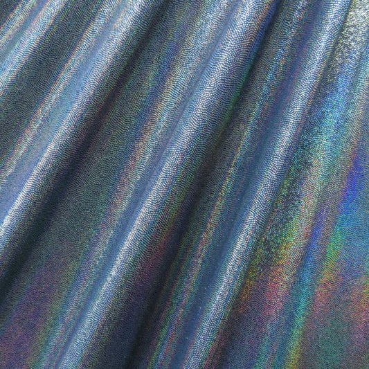 Solid Color Mirror Dot Foil Spandex Fabric