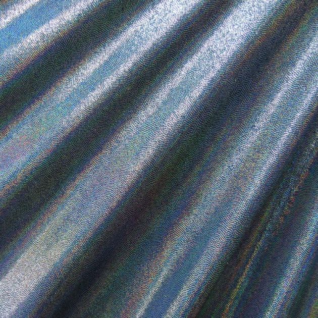 Solid Color Mirror Dot Foil Spandex Fabric