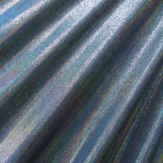 Solid Color Mirror Dot Foil Spandex Fabric