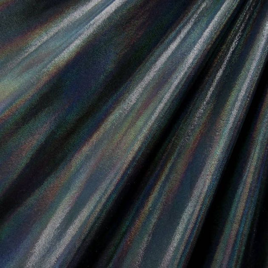 Solid Color Mirror Dot Foil Spandex Fabric