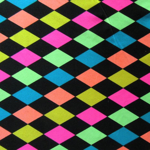 Rhombus Rhombus Shape Print Spandex Fabric