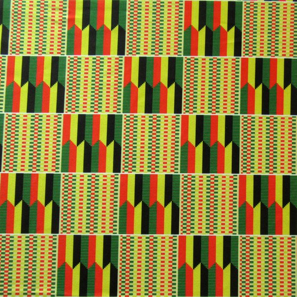 Handcrafted Vibrant African Print Cotton Fabric