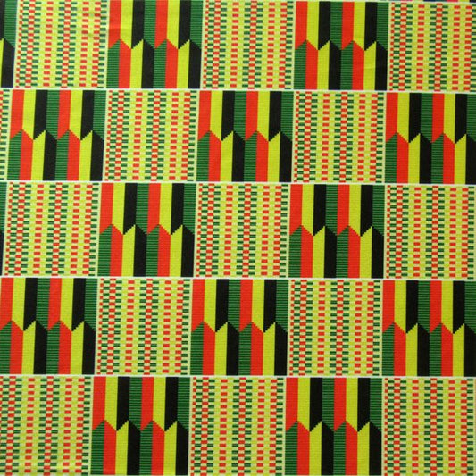 Handcrafted Vibrant African Print Cotton Fabric