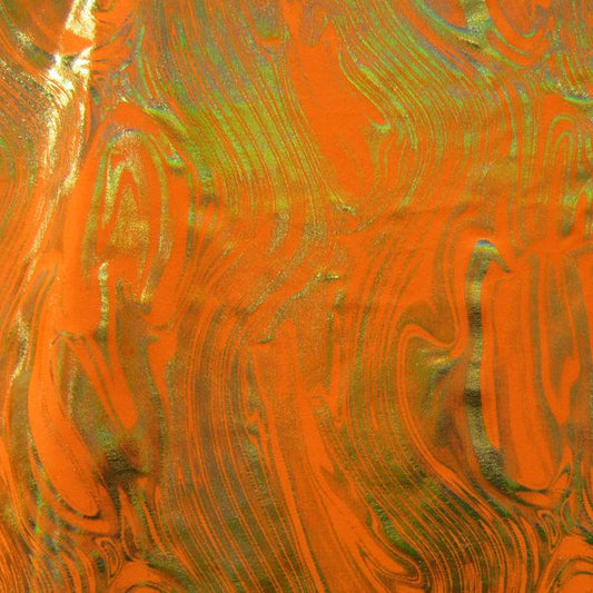 Holographic Metallic Magma Spandex Fabric
