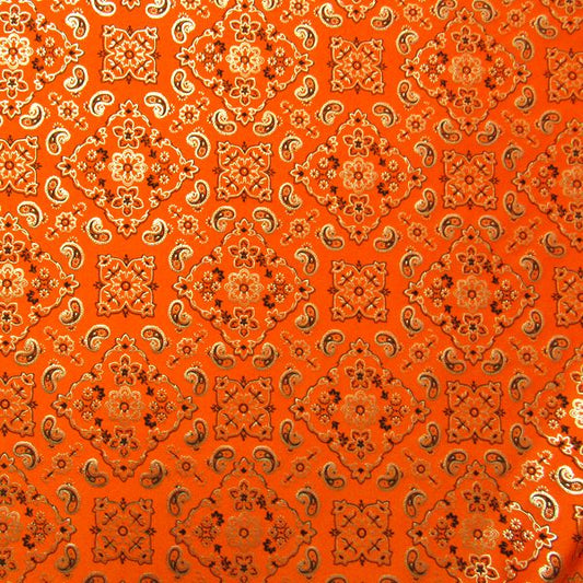 Metallic Bandana Spandex Fabric