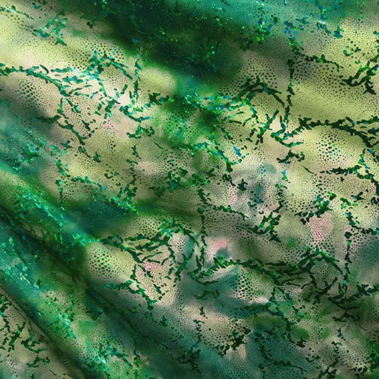 Holographic Seascape Spandex Fabric