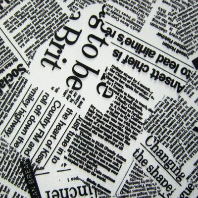News Paper Print on Spacer