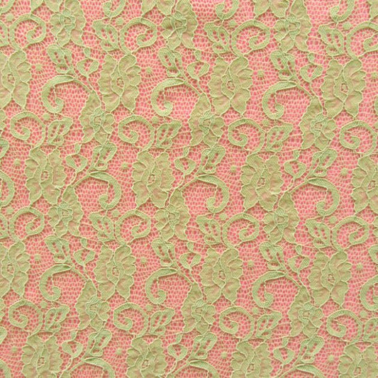 Stretch Floral Lace Fabric - YA-1415
