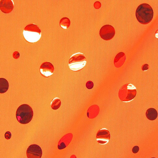 Novelty Foil Dot Mesh Fabric