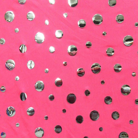 Novelty Foil Dot Mesh Fabric
