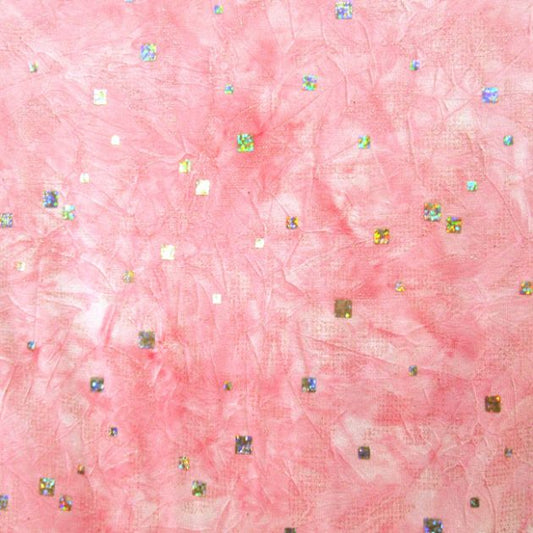 Novelty Spandex Foil Dot Mesh Fabric
