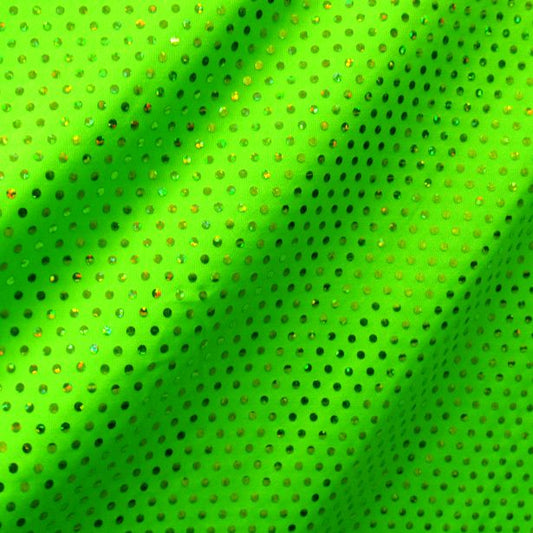 Hologram Reflective Stretch Fabric - 95% Polyester 5% Spandex Performance Material