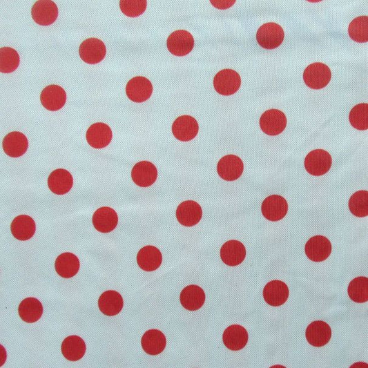 Premium Polka Dot Patterned Mesh Fabric